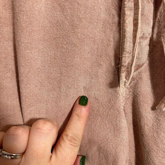 Earth Creations Hemp Organic Cotton Wide Leg Cropped Pants USA Made - Picture 7 of 11